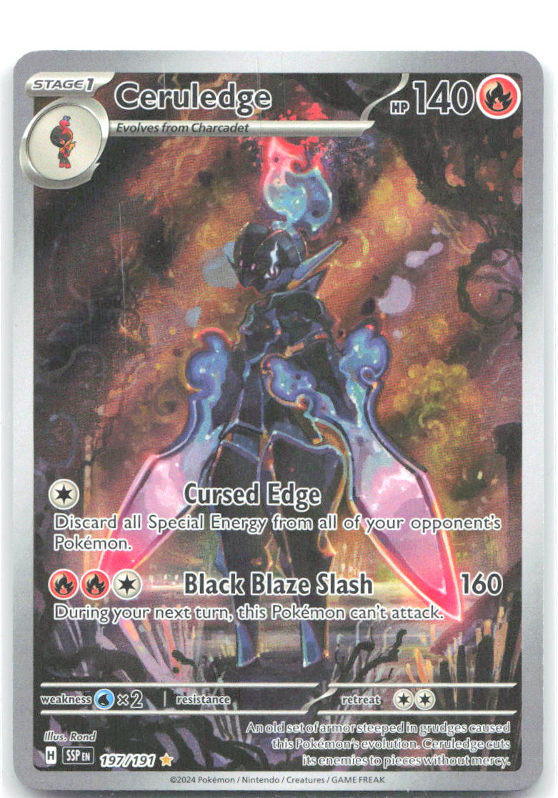 Ceruledge Holo Illustration Rare SV08 Surging Sparks 197/191 NM Rond