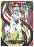 Kerby Joseph Panini Select - Red & Yellow Prizm Shock 177 2024 Detroit Lions