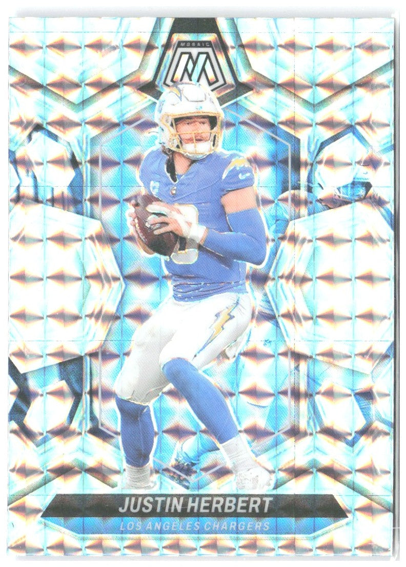 Justin Herbert Panini Mosaic - Mosaic 120 2024 Los Angeles Chargers