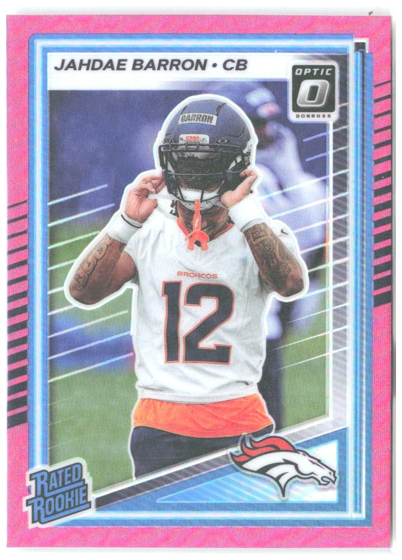 Jahdae Barron Donruss Optic - Pink 207 2025 Denver Broncos