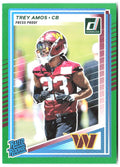 Trey Amos Donruss - Press Proofs Green 369 2025 Washington Commanders