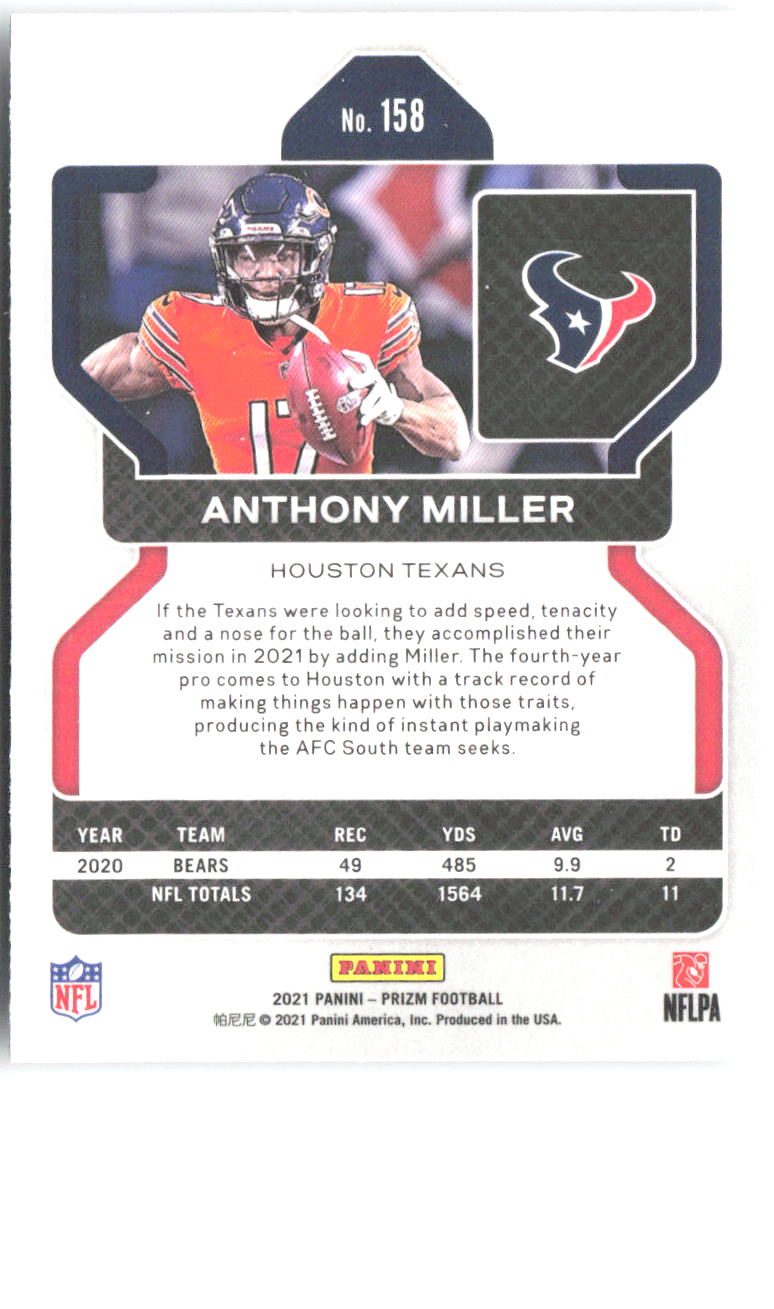 Anthony Miller Base Panini Prizm 158 NM