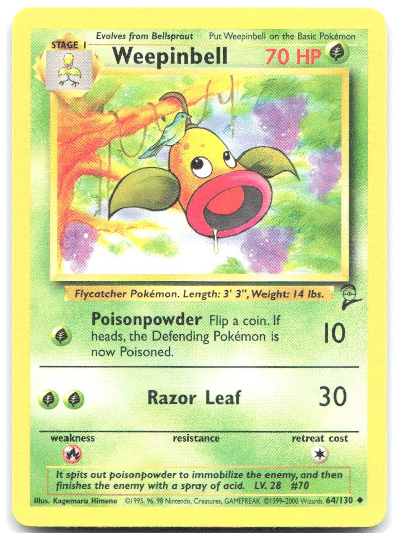 Weepinbell Uncommon Base Set 2 064/130 NM Kagemaru Himeno