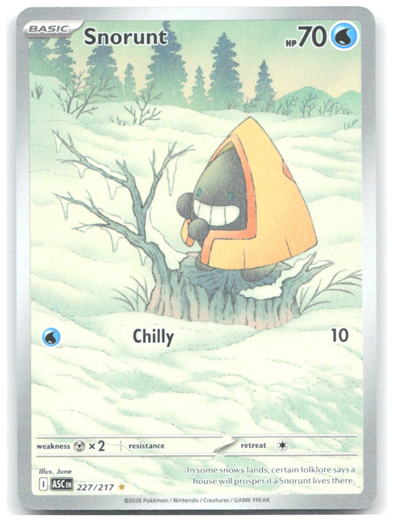 Snorunt Holo Illustration Rare ME Ascended Heroes 227/217 NM Wintr Wandr