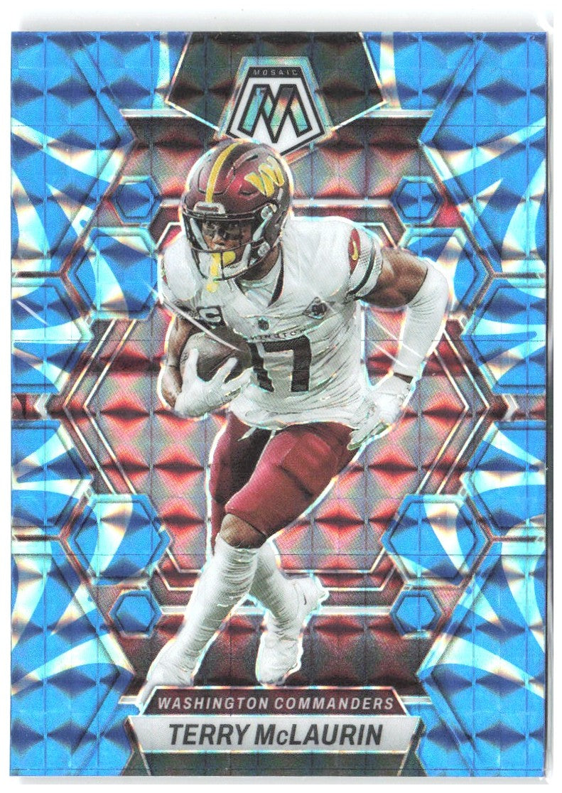Terry McLaurin Panini Mosaic Reactive Blue Mosaic 246 2023 Washington Commanders