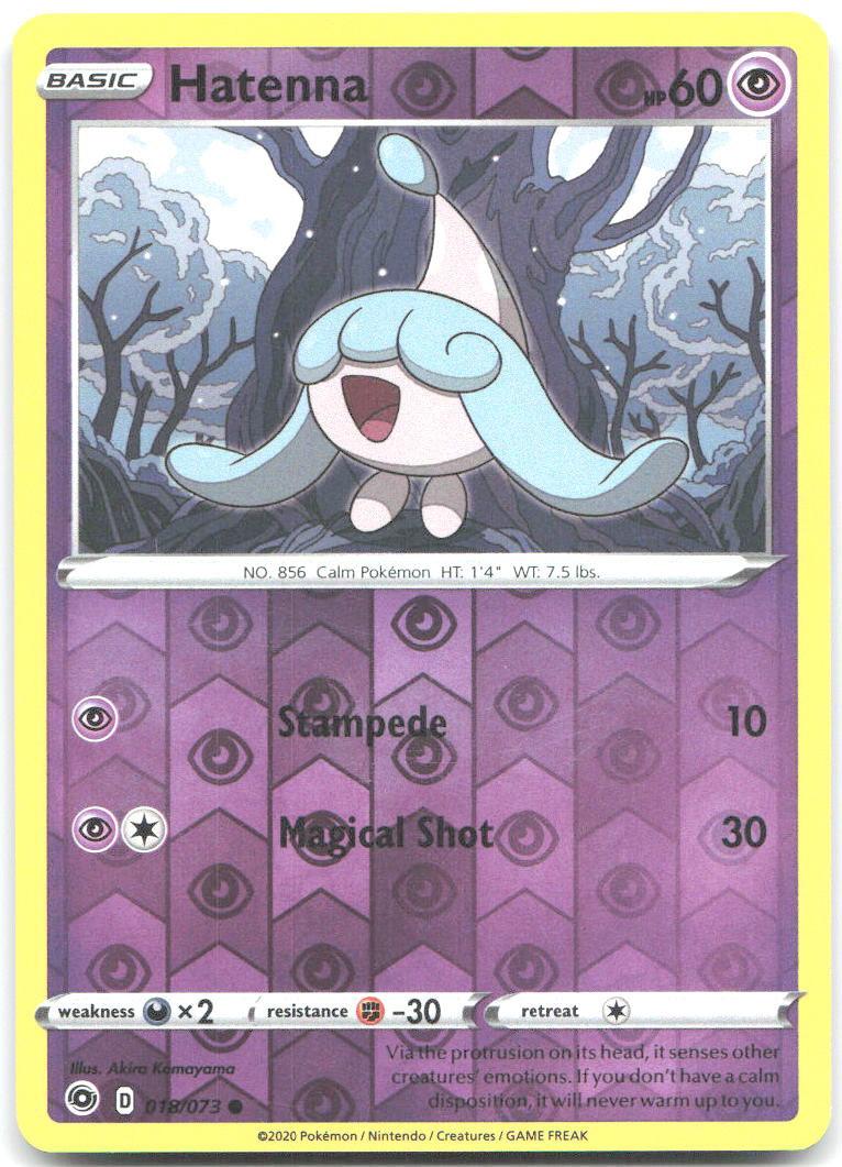Hatenna Reverse Holo Common Champion's Path 18/73 NM Akira Komayama