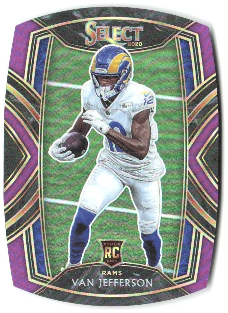Van Jefferson Panini Select - Purple Prizm Die Cut 271 2020 Los Angeles Rams