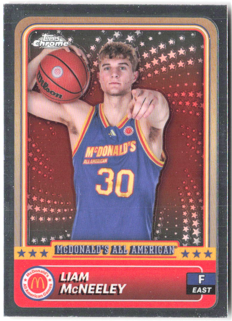 Liam McNeeley Topps Chrome McDonald's All-American 80 2024