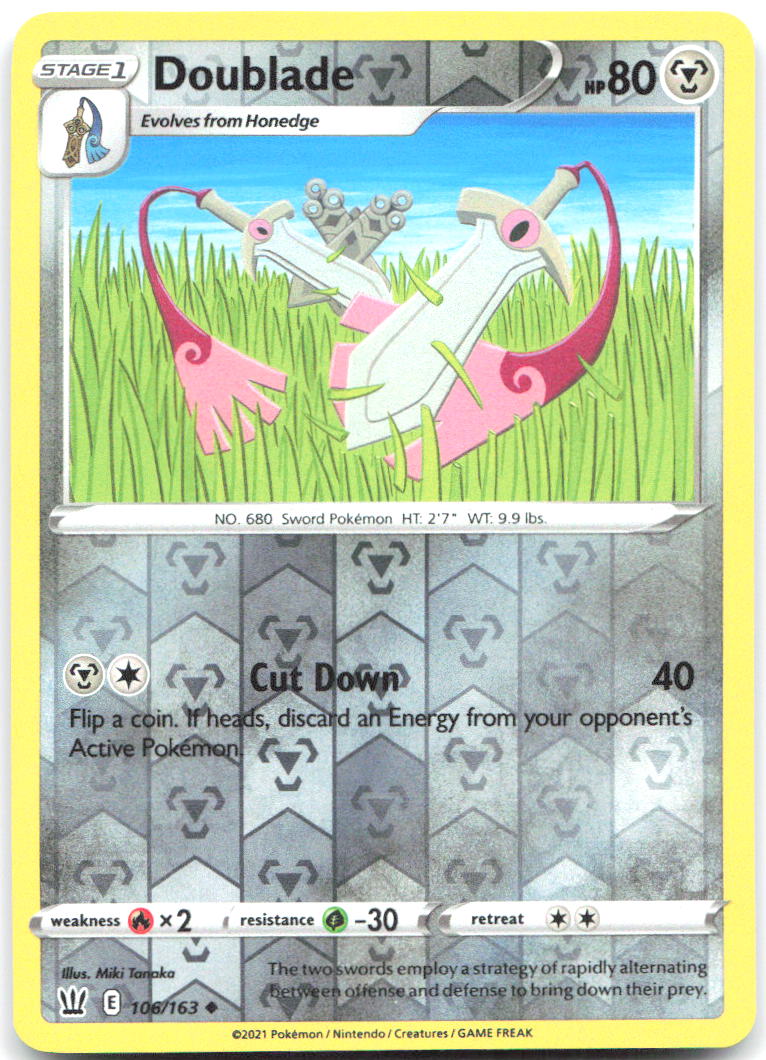Doublade Reverse Holo Uncommon SWSH05 Battle Styles 106/163 NM Miki Tanaka