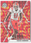 Isaiah Simmons Panini Mosaic - Prizm Reactive Orange 245 2020 Arizona Cardinals
