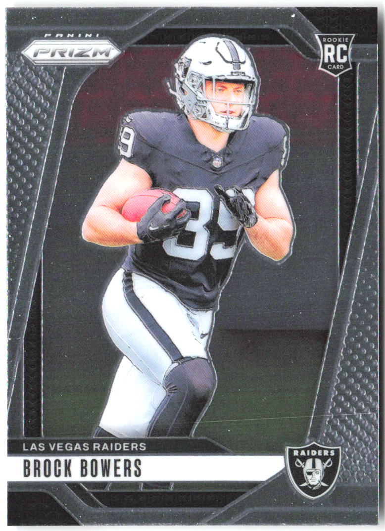 Brock Bowers Panini Prizm 315 2024 Las Vegas Raiders RC