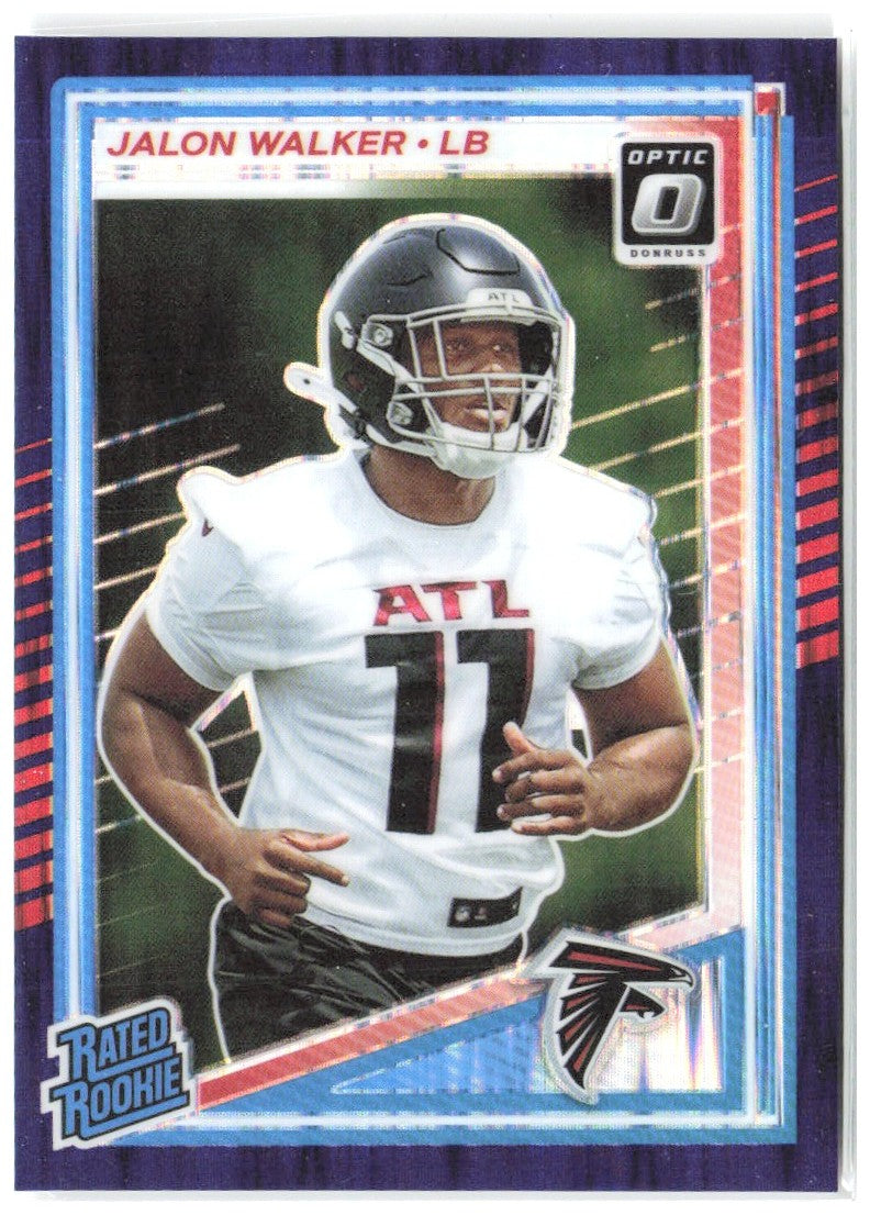 Jalon Walker Donruss Optic - Purple Shock 290 2025 Atlanta Falcons