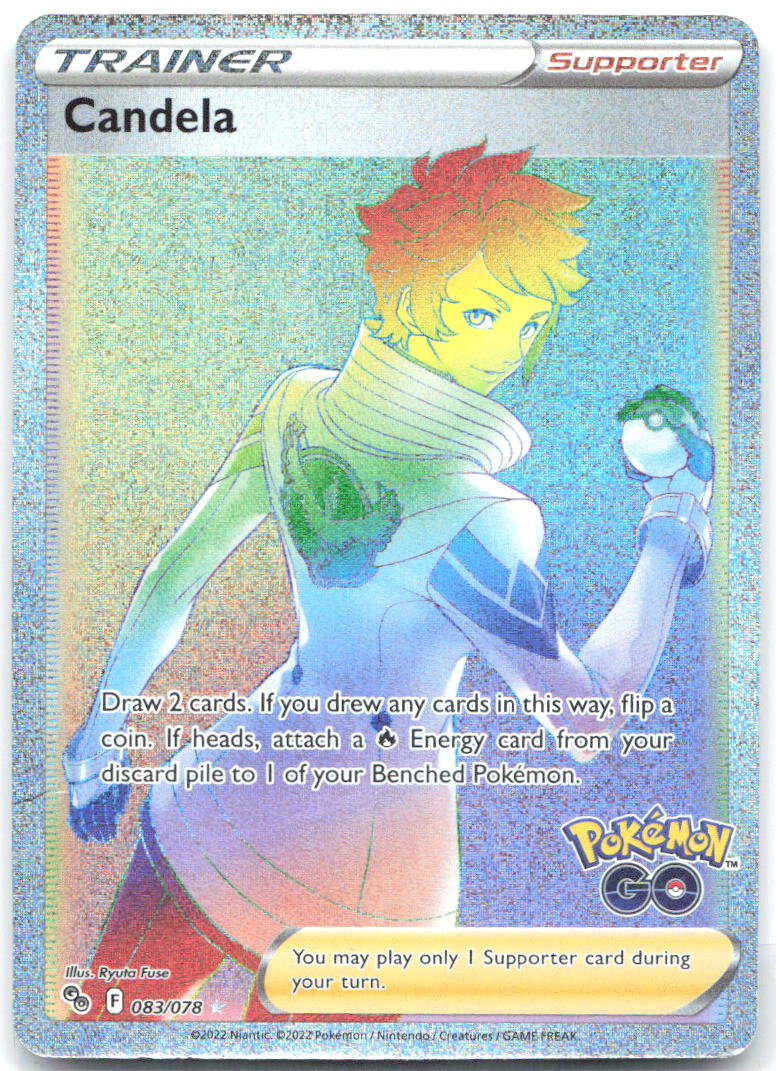 Candela Secret Holo Secret Rare Pokemon GO 083/078 NM Ryuta Fuse