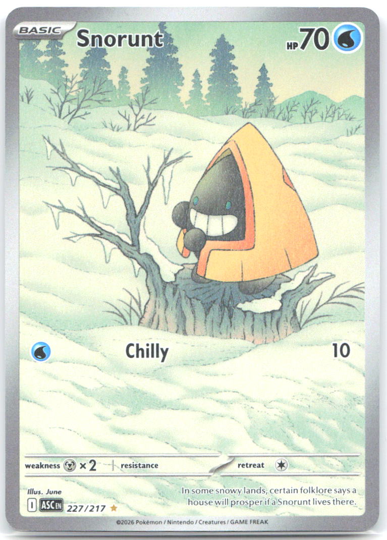 Snorunt 227 217 Holo Illustration Rare ME: Ascended Heroes 227/217 NM Wintr Wandr