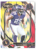 Xavier Rhodes Panini Select Red & Yellow Prizm Shock 201 2024 Minnesota Vikings
