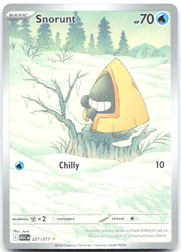 Snorunt Holo Illustration Rare ME: Ascended Heroes 227/217 NM Wintr Wandr