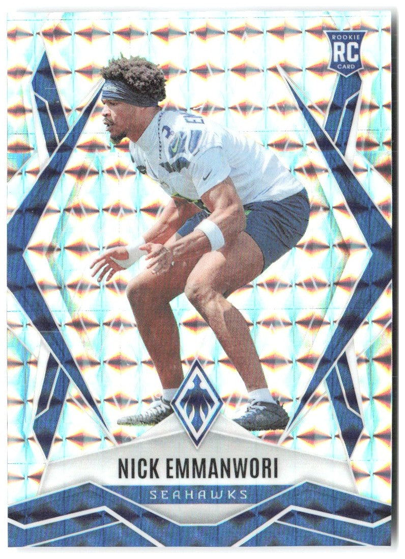 Nick Emmanwori Panini Phoenix - Silver Pyramids Prizm 245 2025 Seattle Seahawks