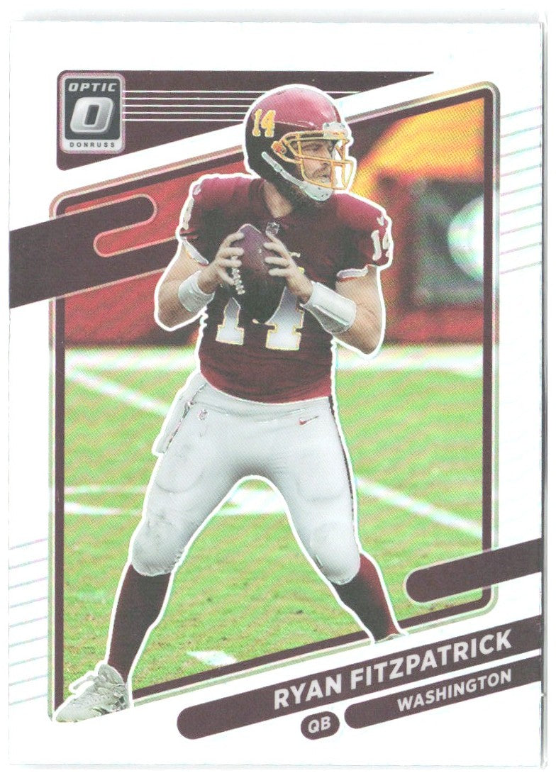 Ryan Fitzpatrick Donruss Optic - Holo 3 2021 Washington Football Team