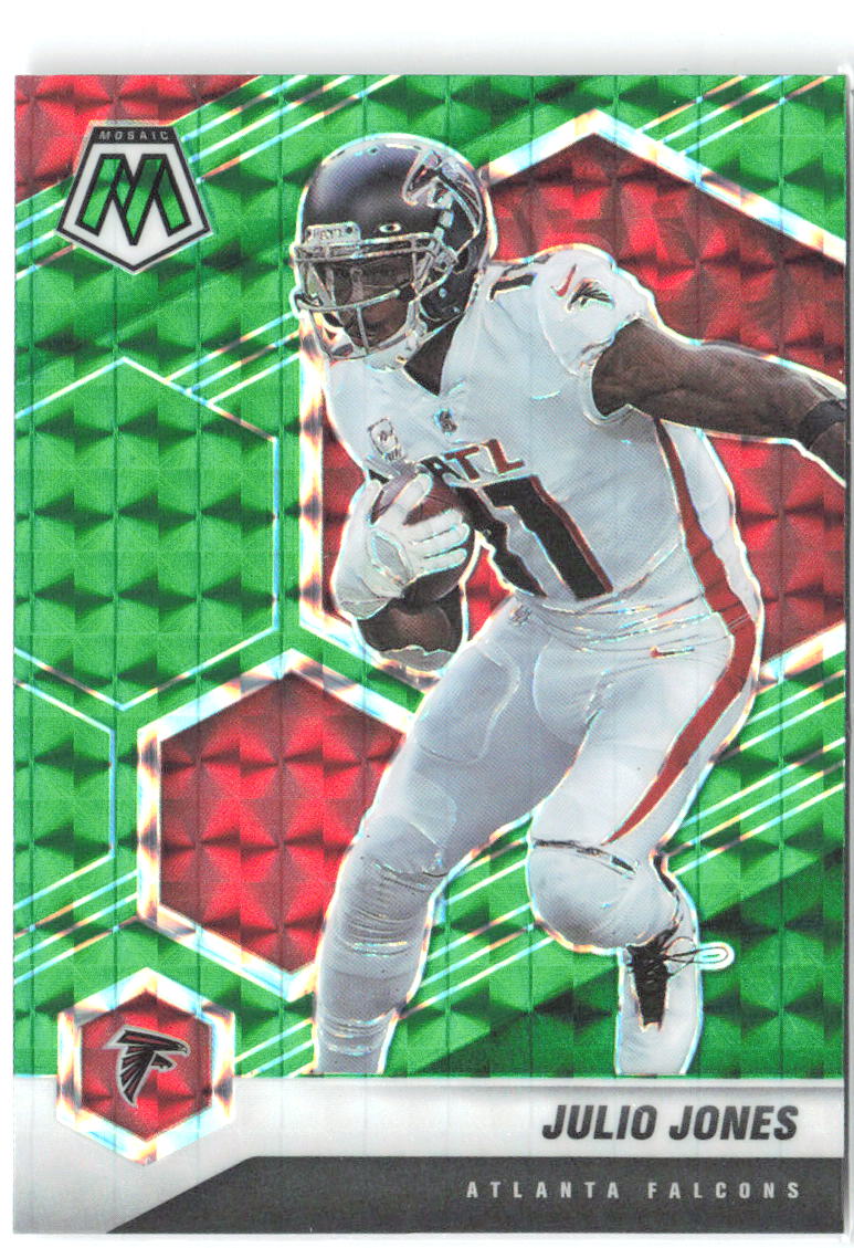 Julio Jones Panini Mosaic - Prizm Green 15 2021 Atlanta Falcons