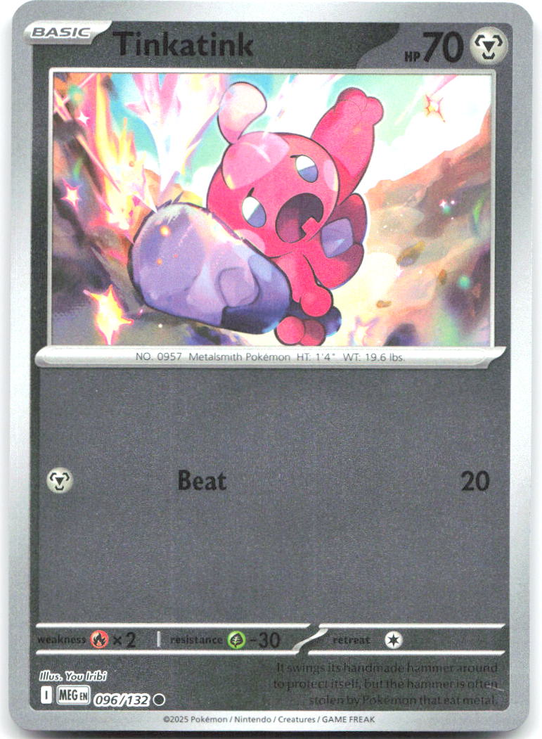 Tinkatink Reverse Holo Common ME01: Mega Evolution 096/132 NM You Iribi