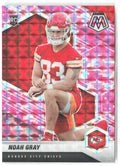 Noah Gray Panini Mosaic - Prizm Camo Pink 387 2021 Kansas City Chiefs