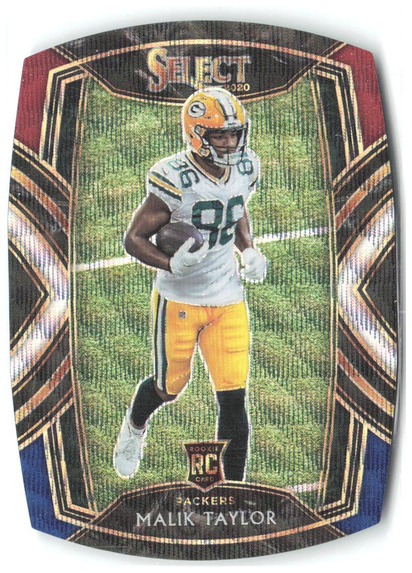 Malik Taylor Panini Select - Tri-Color Prizm Die Cut 282 2020 Green Bay Packers