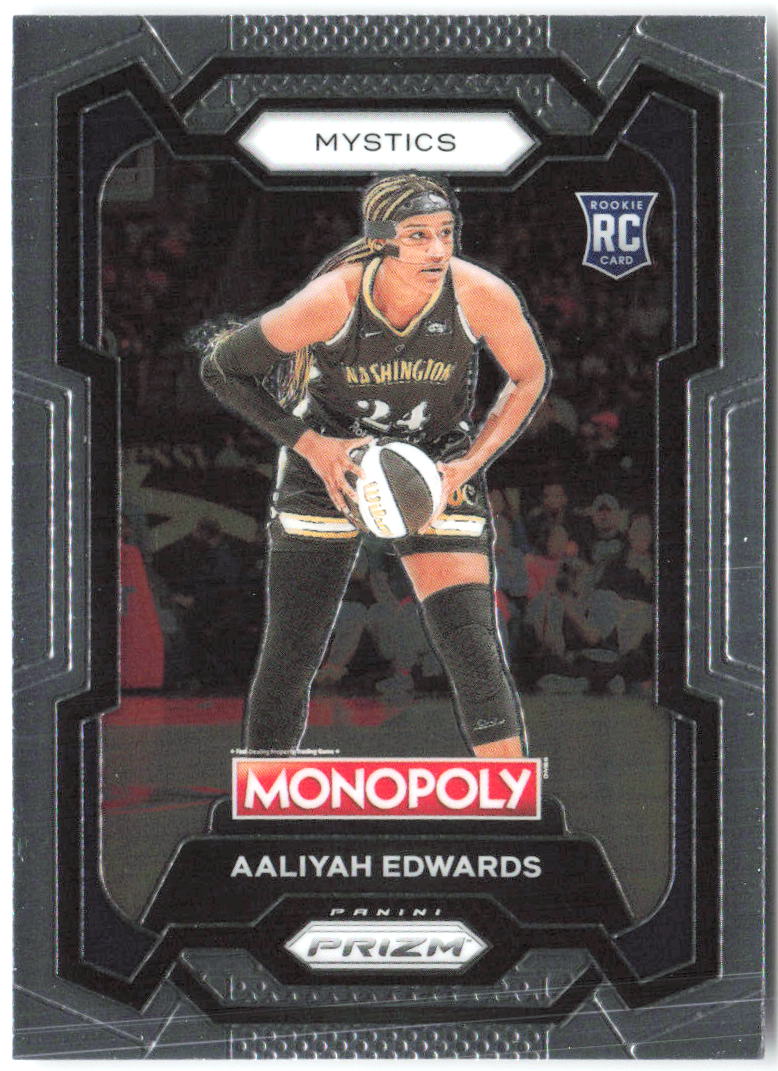 Aaliyah Edwards Panini Prizm Monopoly WNBA 13 2024 Washington Mystics RC