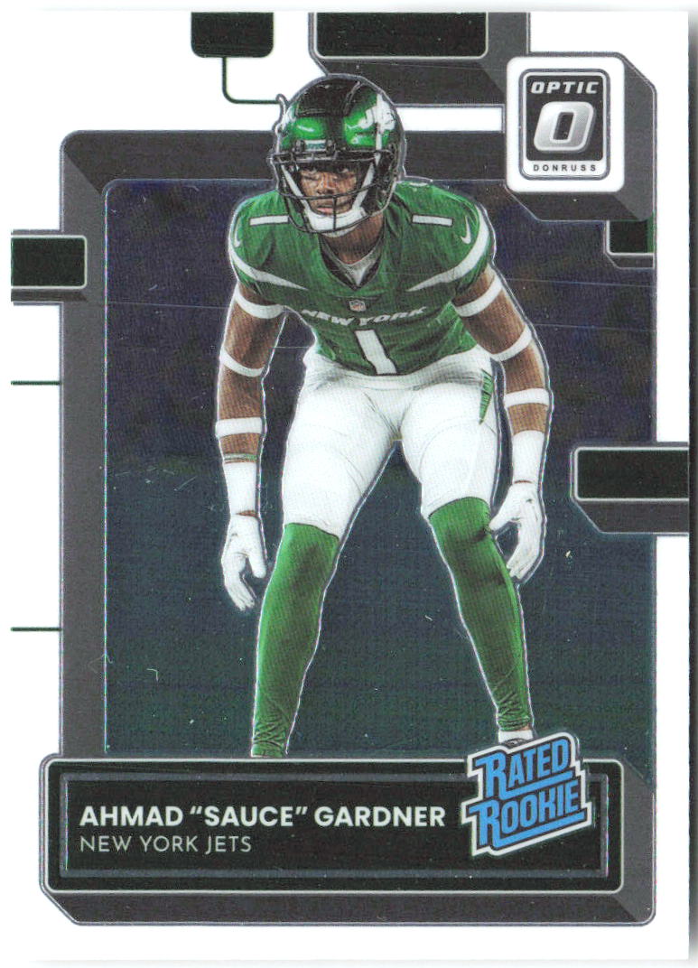 Ahmad "Sauce" Gardner Donruss Optic 228 2022 New York Jets RC