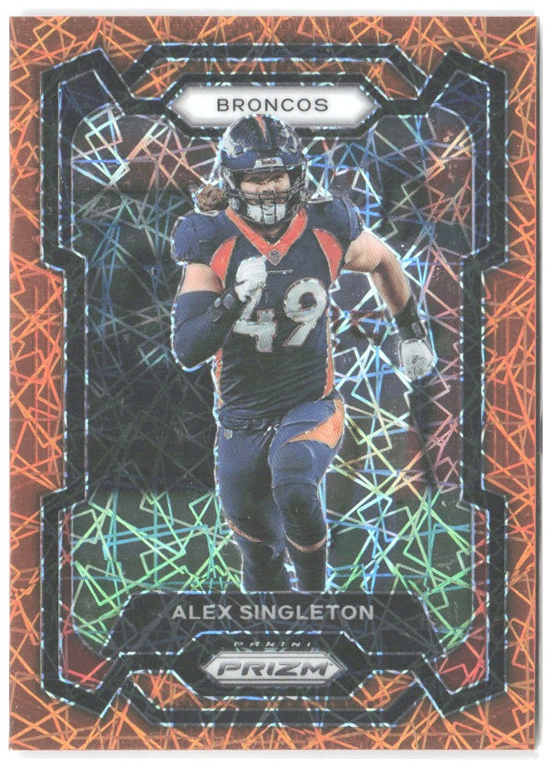 Alex Singleton Panini Prizm - Lazer 84 2023 Denver Broncos