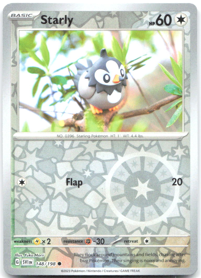 Starly Reverse Holo SV01 Scarlet & Violet Base Set 148/198 NM saino misaki