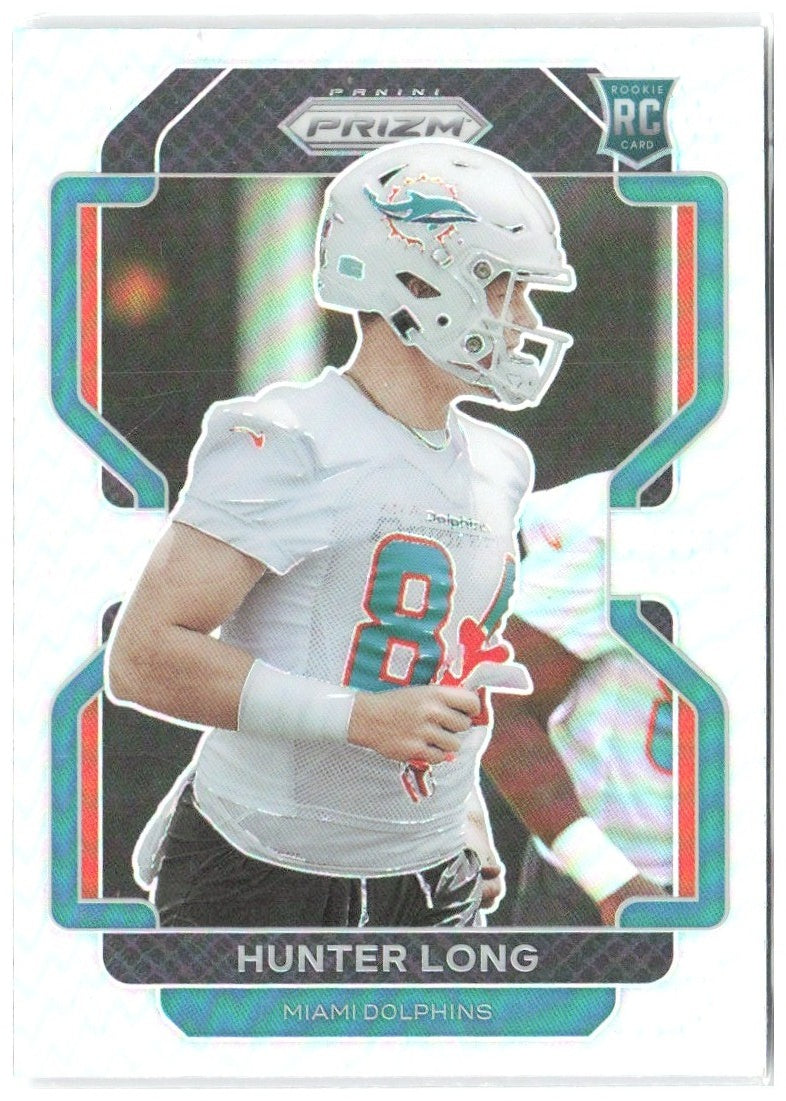 Hunter Long Panini Prizm - Silver 414 2021 Miami Dolphins