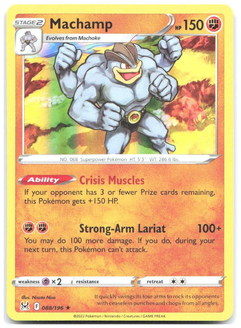 Machamp Holo Rare SWSH11 Lost Origin 088/196 NM