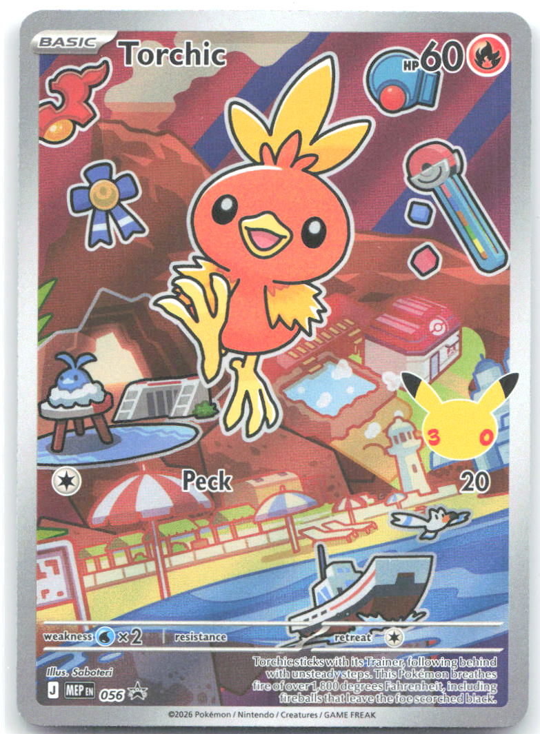 Torchic Holo Promo ME Mega Evolution Promo 056 NM Saboteri