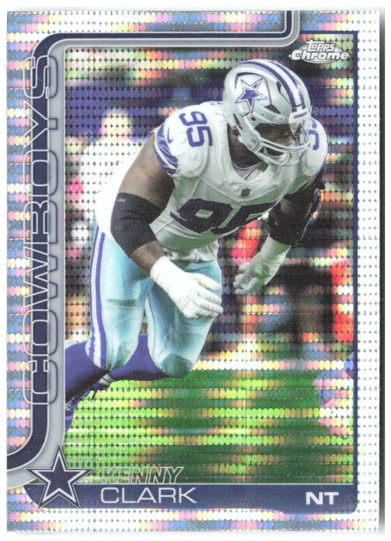 Kenny Clark Topps Chrome - Pulsar Refractor 73 2025 Dallas Cowboys