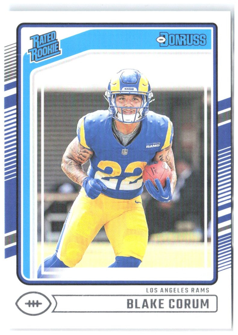 Blake Corum Donruss 322 2024 Los Angeles Rams RC