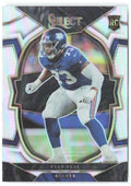 Evan Neal Panini Select - Silver Prizm 83 2022 New York Giants