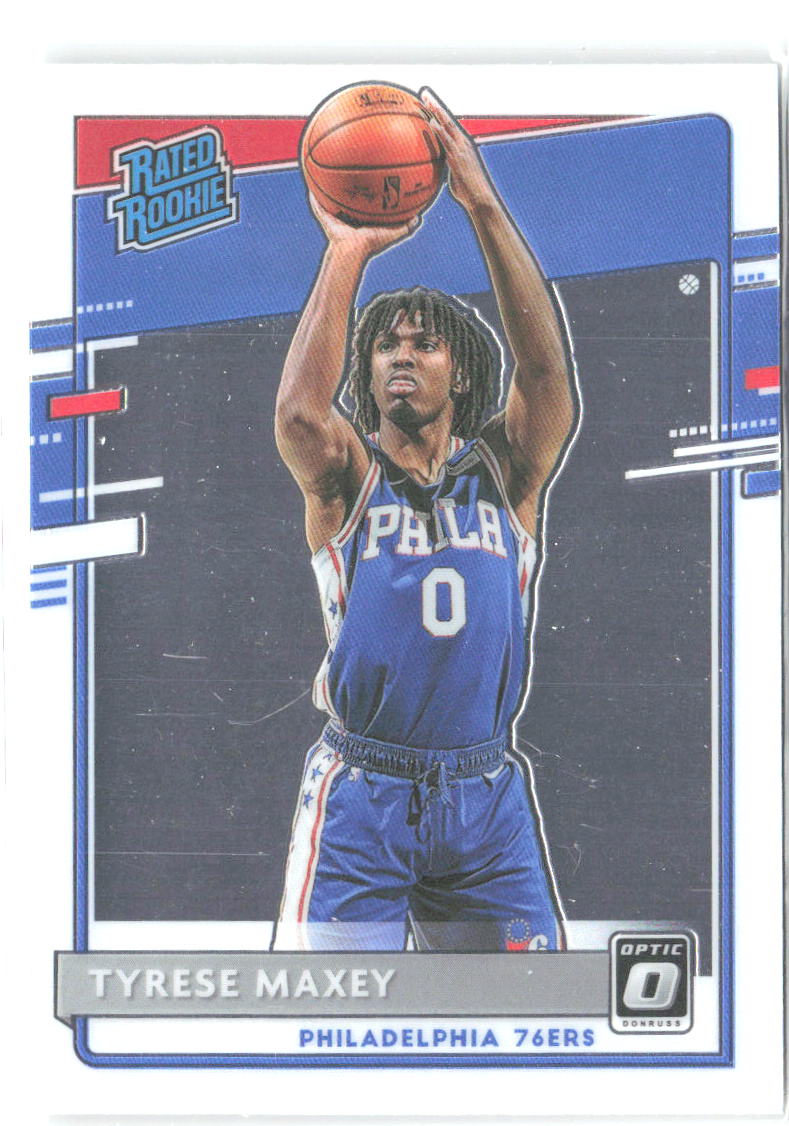 Tyrese Maxey Donruss Optic 171 2020-21 Philadelphia 76ers RC