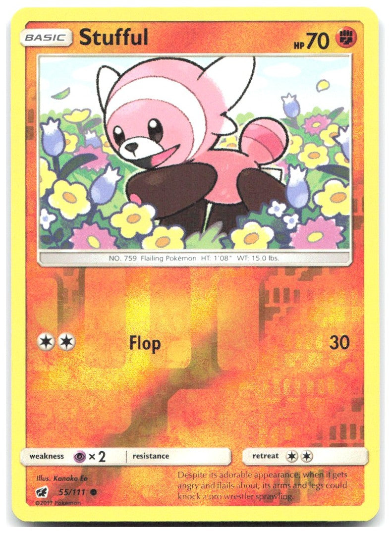 Stufful Reverse Holo Common SM Crimson Invasion 55/111 NM Kanako Eo