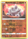 Rhyhorn 097 Reverse Holo SWSH01 Sword & Shield Base 097/202 NM Hisao Nakamura