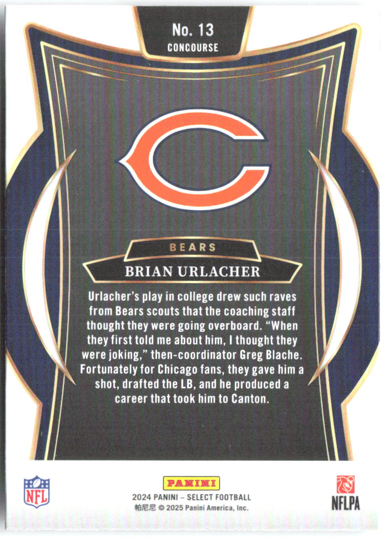 Brian Urlacher Panini Select 13 2024 Chicago Bears