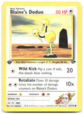 Blaine's Doduo 1st Edition Common Gym Challenge 061/132 NM Ken Sugimori