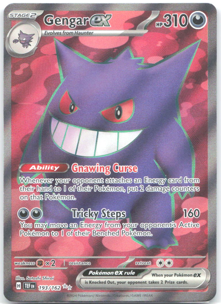 Gengar ex Holo Ultra Rare SV05: Temporal Forces 193/162 NM Satoshi Shirai