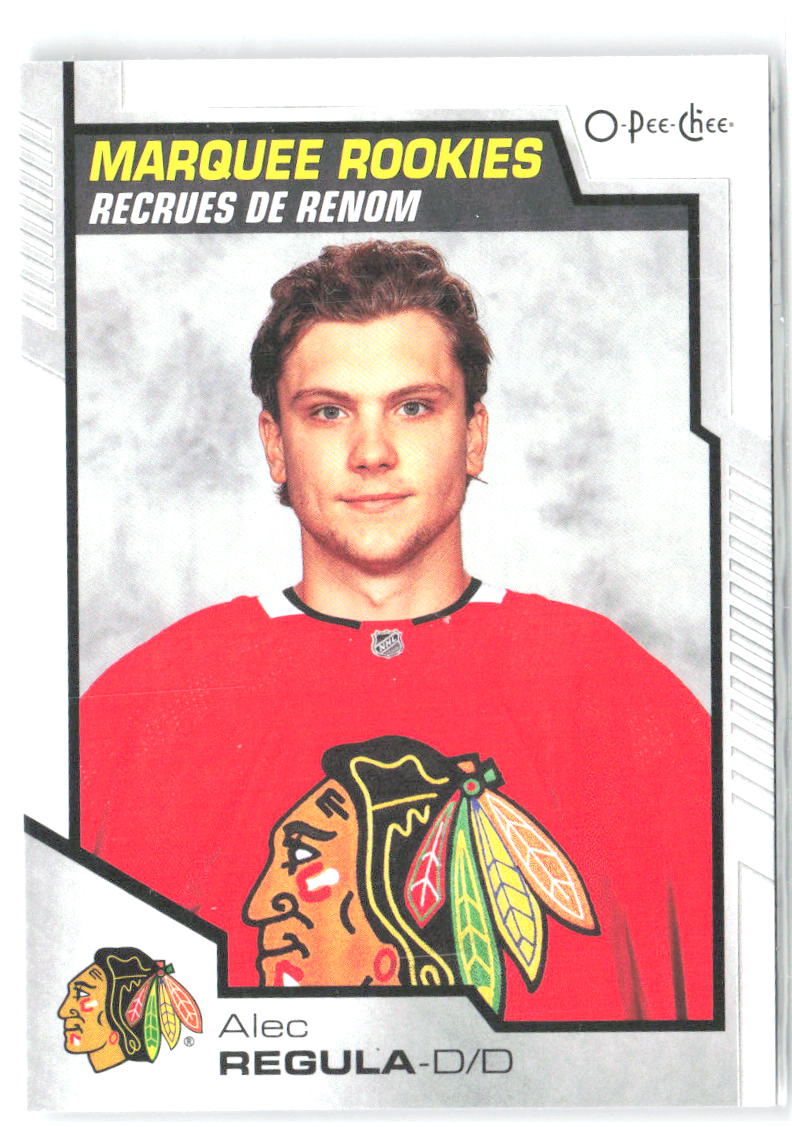 Alec Regula Upper Deck O-Pee-Chee Update 635 2020-21 Chicago Blackhawks RC