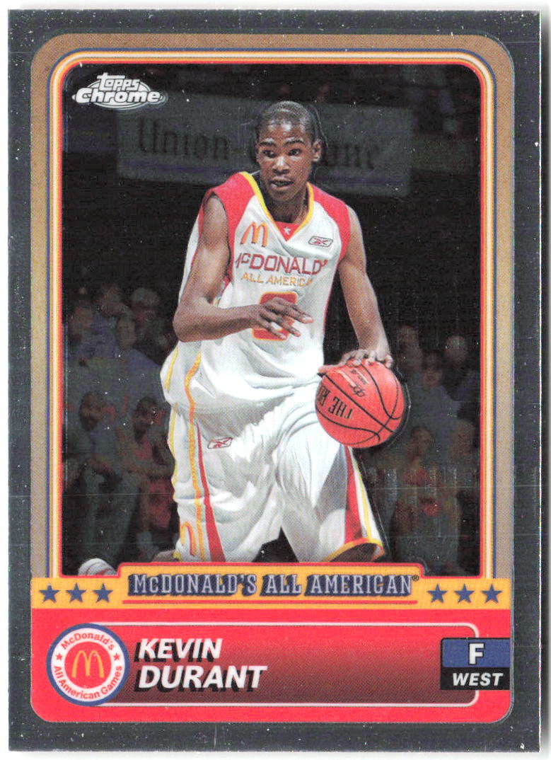 Kevin Durant Topps Chrome McDonald's All-American 45 2024