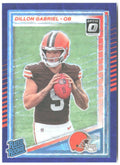 Dillon Gabriel Donruss Optic Rated Rookies Blue Scope 316 2025 Cleveland Browns