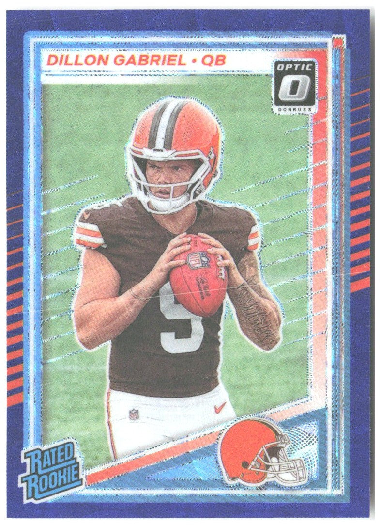 Dillon Gabriel Donruss Optic Rated Rookies Blue Scope 316 2025 Cleveland Browns