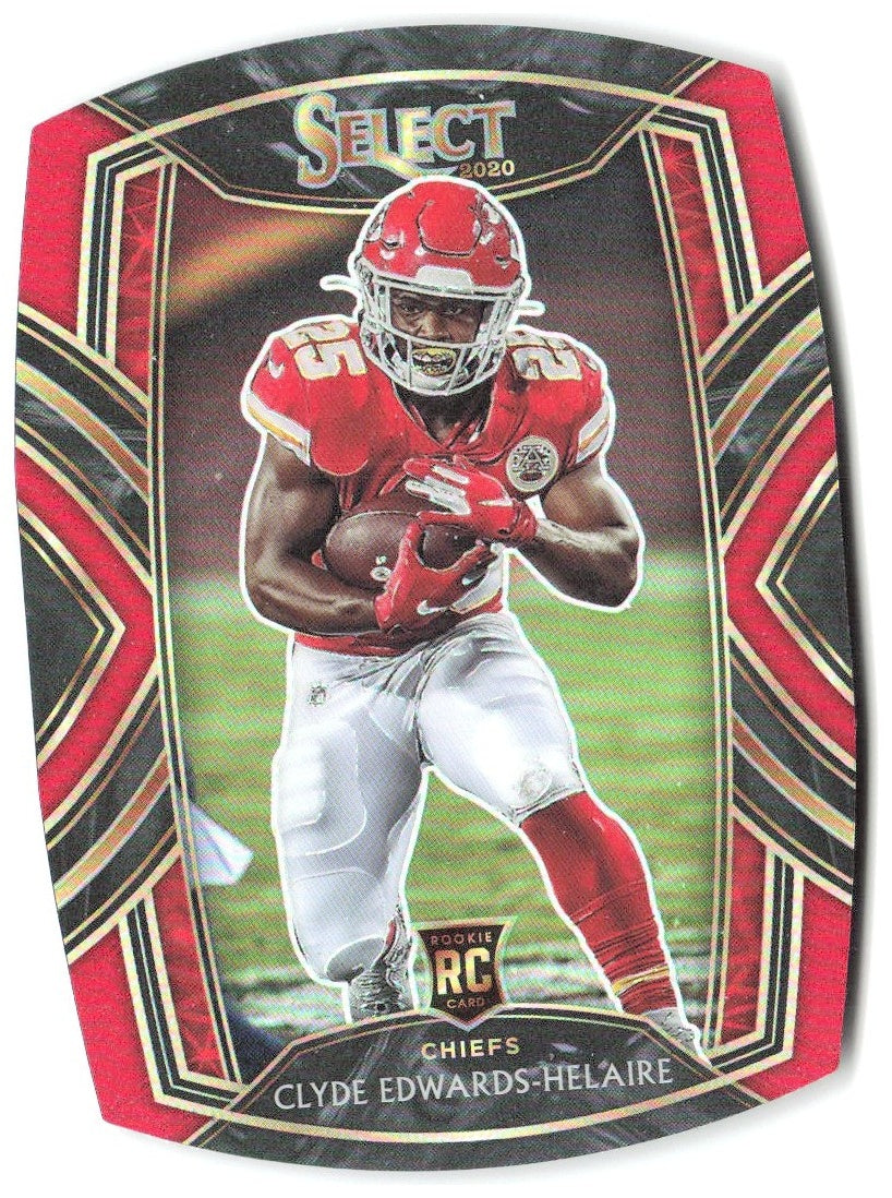 Clyde Edwards-Helaire Select - Red Prizm Die Cut 254 2020 Kansas City Chiefs