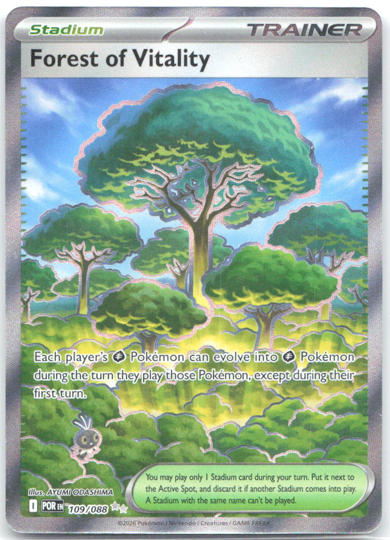 Forest of Vitality Holo Ultra Rare ME03: Perfect Order 109/088 NM AYUMI ODASHIMA