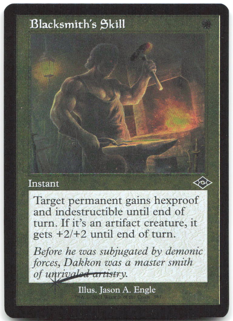 Blacksmith's Skill Retro Frame Foil C Modern Horizons 2 381 NM Jason A. Engle
