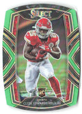 Clyde Edwards-Helaire Panini Select - Neon Green Prizm Die Cut 254 2020 Chiefs